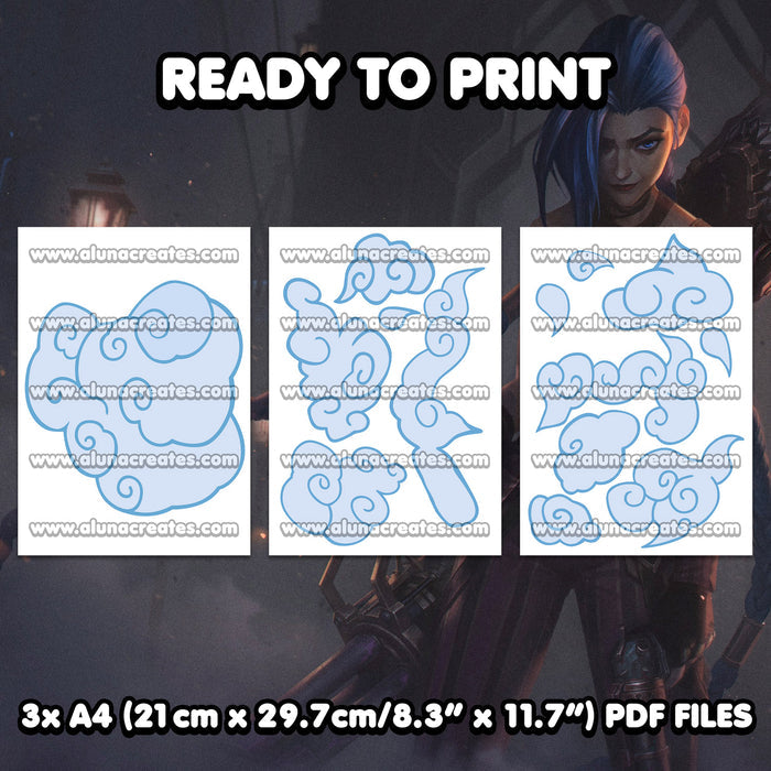 Jinx - Arcane | READY TO PRINT .PDF TATTOOS | FULL SET - AlunaCreates