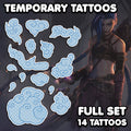 Jinx - Arcane | Temporary Tattoos | FULL SET - AlunaCreates
