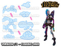 Jinx - League of Legends | Temporary Tattoos | FULL SET - AlunaCreates