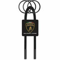 Lamborghini Squadra Corse Rubber Loop Keychain Black