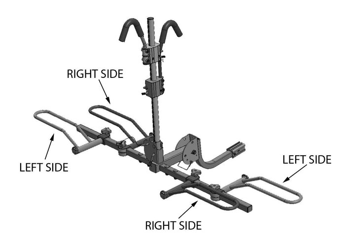 Left Side Standard Wheel Holder Hollywood Racks Accessories