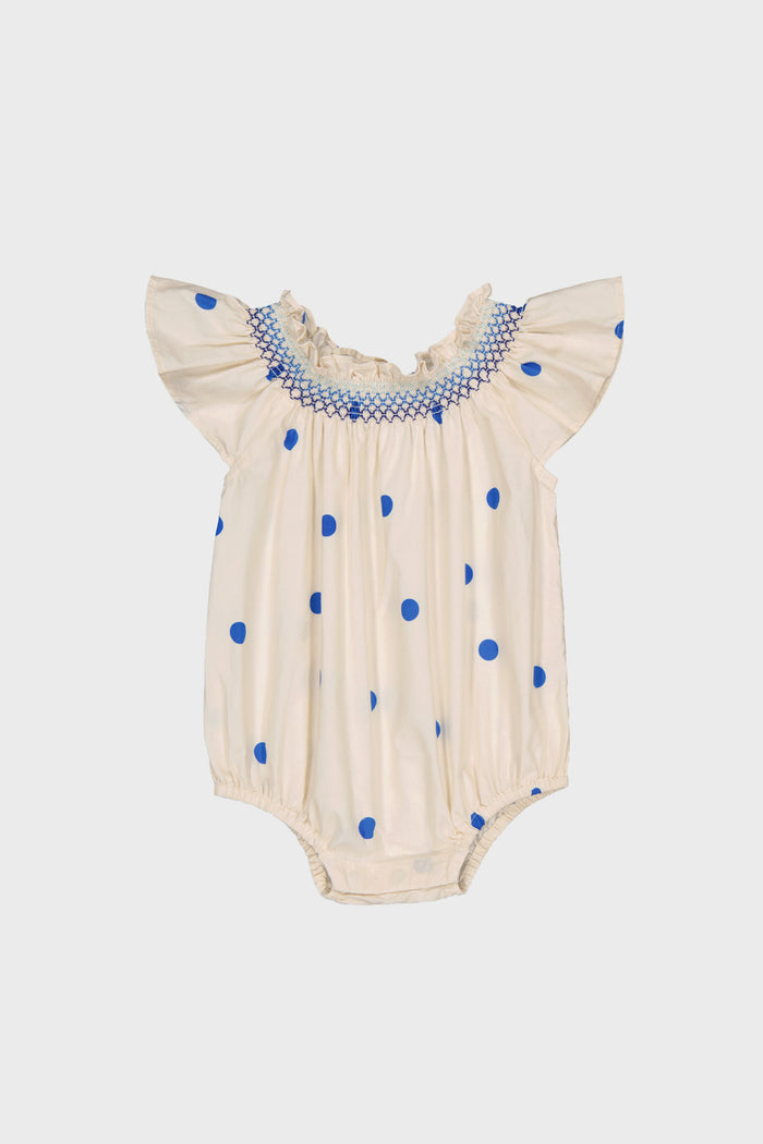 Letty Romper Dots Blue