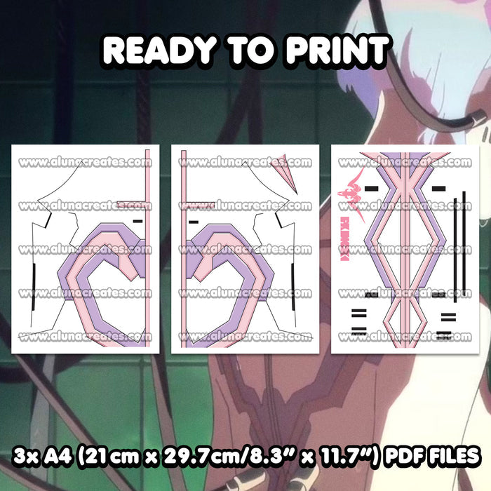 Lucy Kushinada - Cyberpunk: Edgerunners | READY TO PRINT .PDF TATTOOS | FULL SET - AlunaCreates