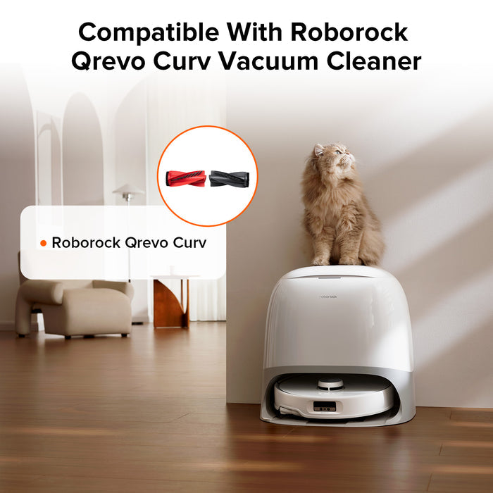 Main Brush for Roborock Qrevo Curv Series, Qrevo Edge Series, Saros 10, Saros 10R and Qrevo S5V, Qrevo CurvX, Qrevo EdgeT, QX Revo Ultra, Qrevo Edge S5A, Qrevo Curv S5X, Qrevo Curv 2 Flow, Saros 20 Sonic, S10 MaxV Ultra