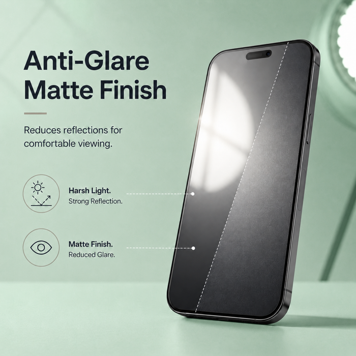 Matte Privacy Tempered Glass Screen Protector For Samsung S22