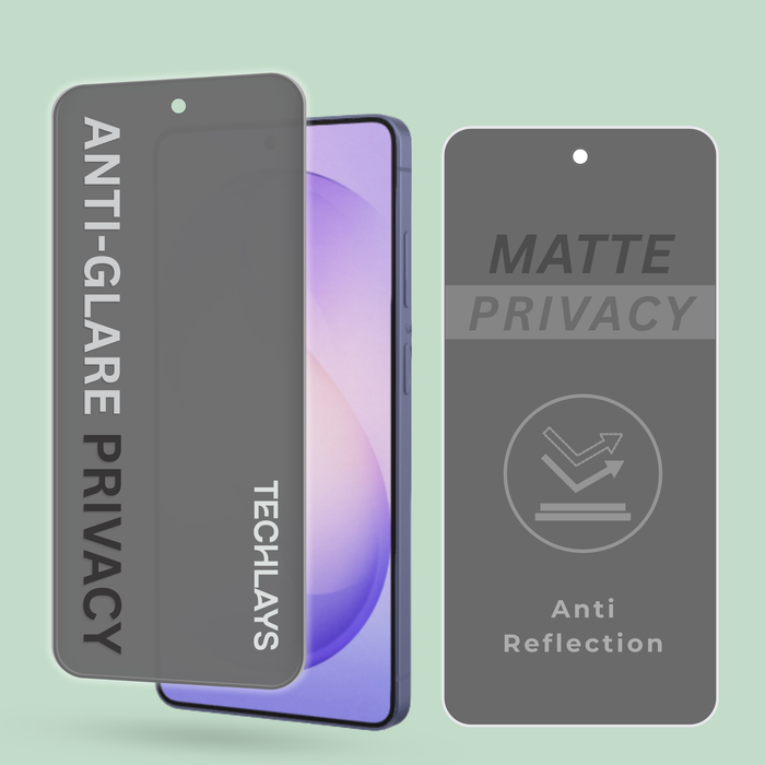 Matte Privacy Tempered Glass Screen Protector For Samsung S24 Plus