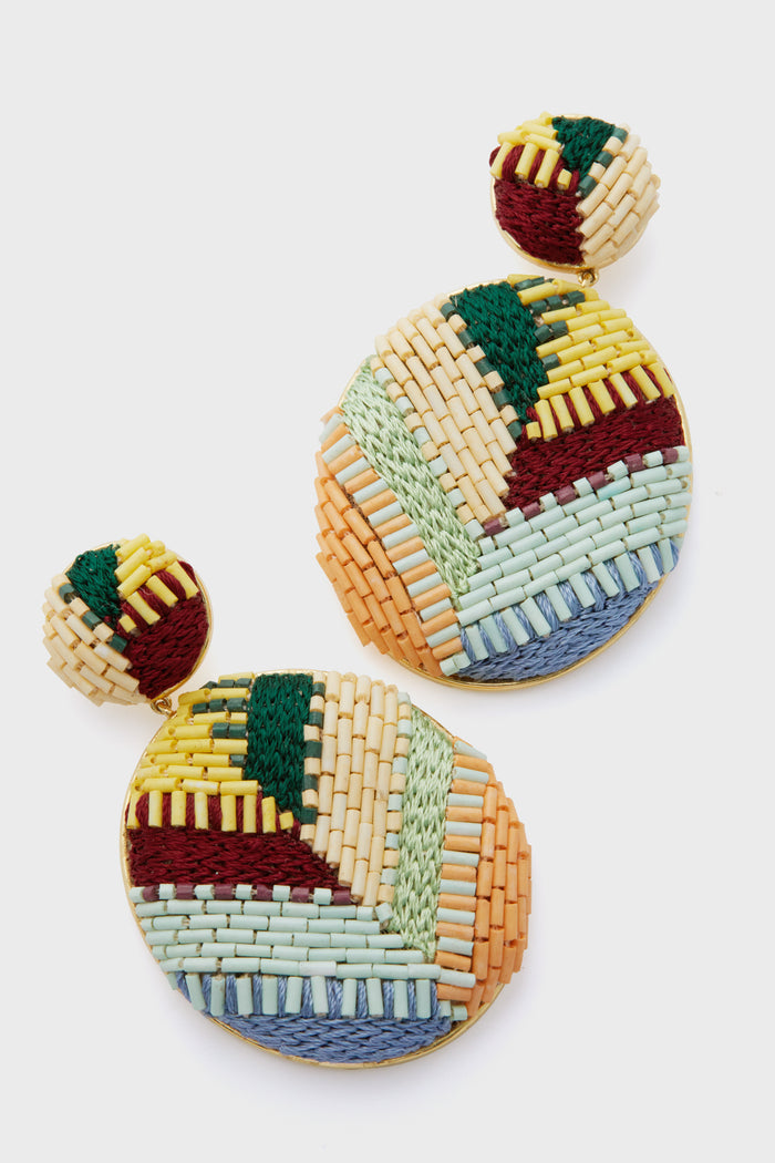 Multi Maleek Double Drop Earrings