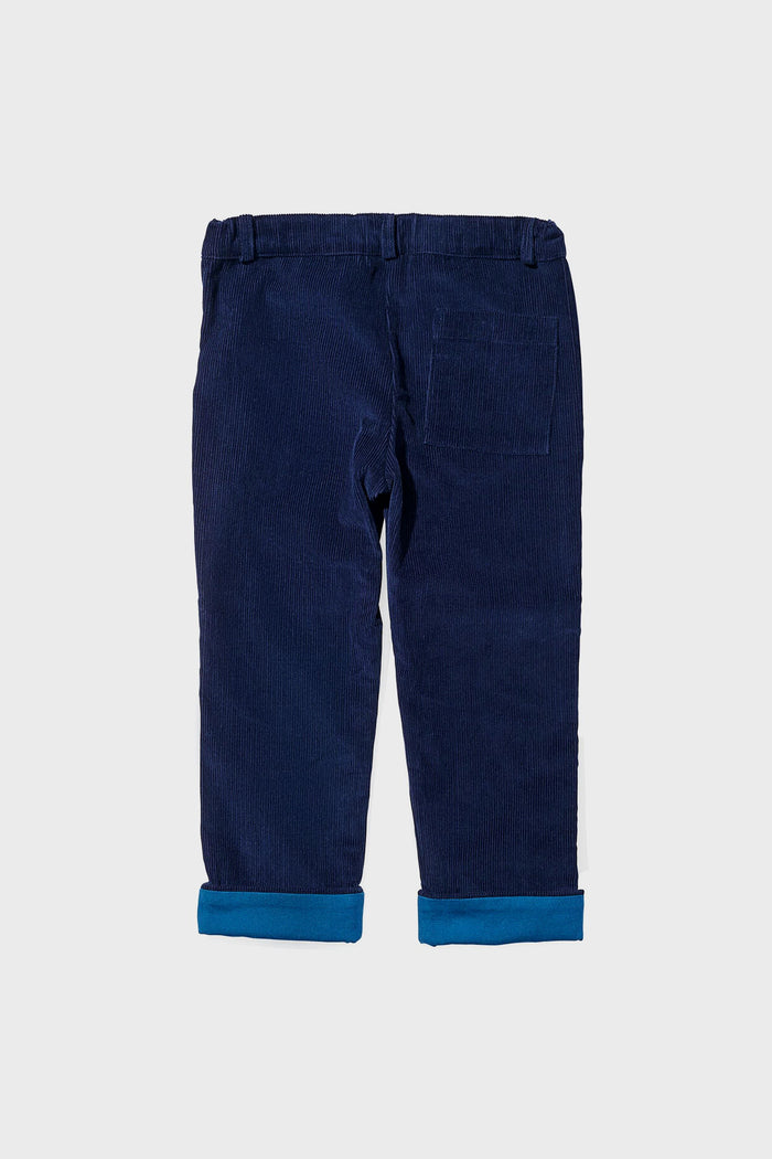 Navy Corduroy Grow Pant