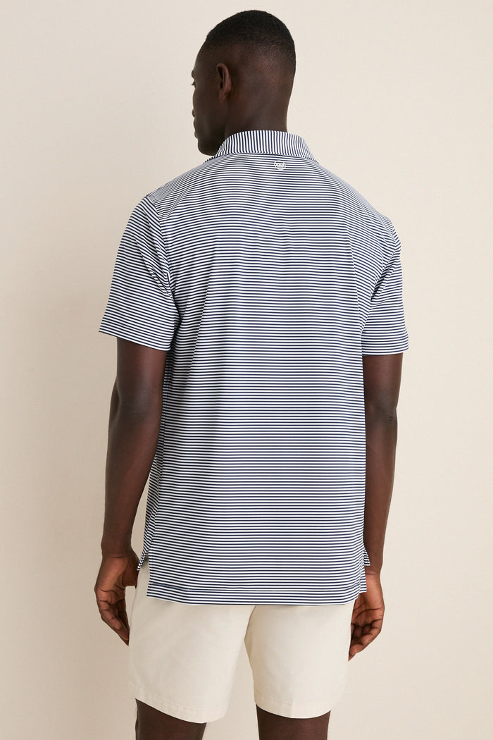 Navy Hales Performance Jersey Polo