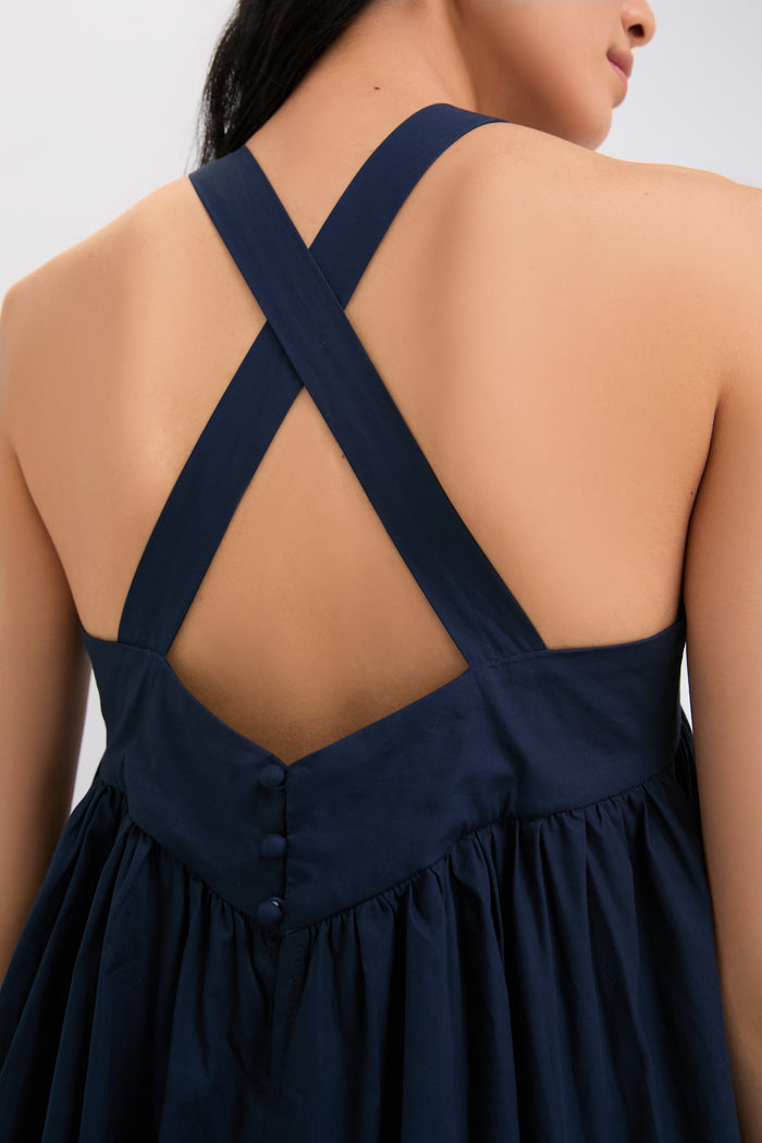 Navy Irene Maxi Dress