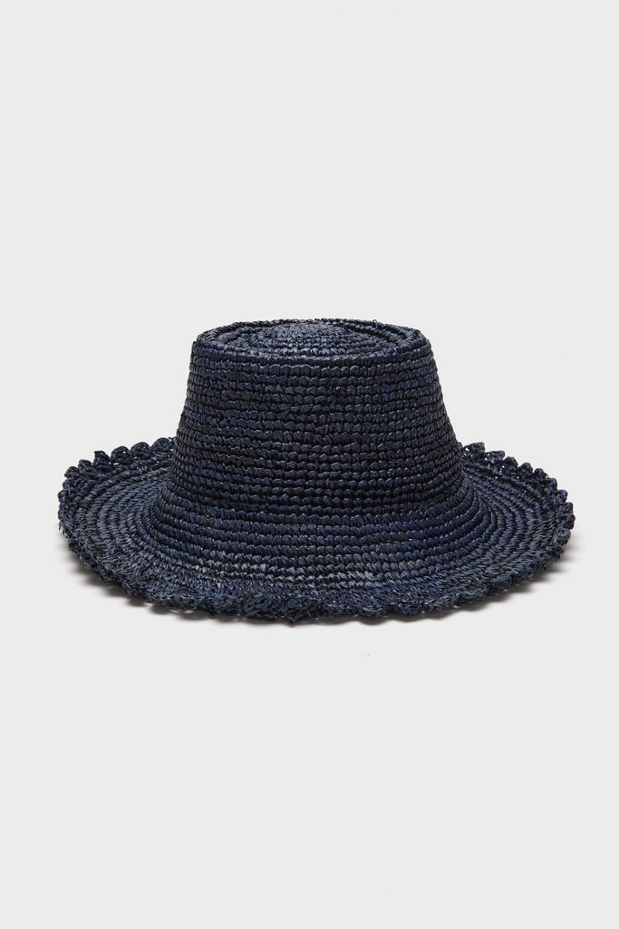 Navy Lacey Hat
