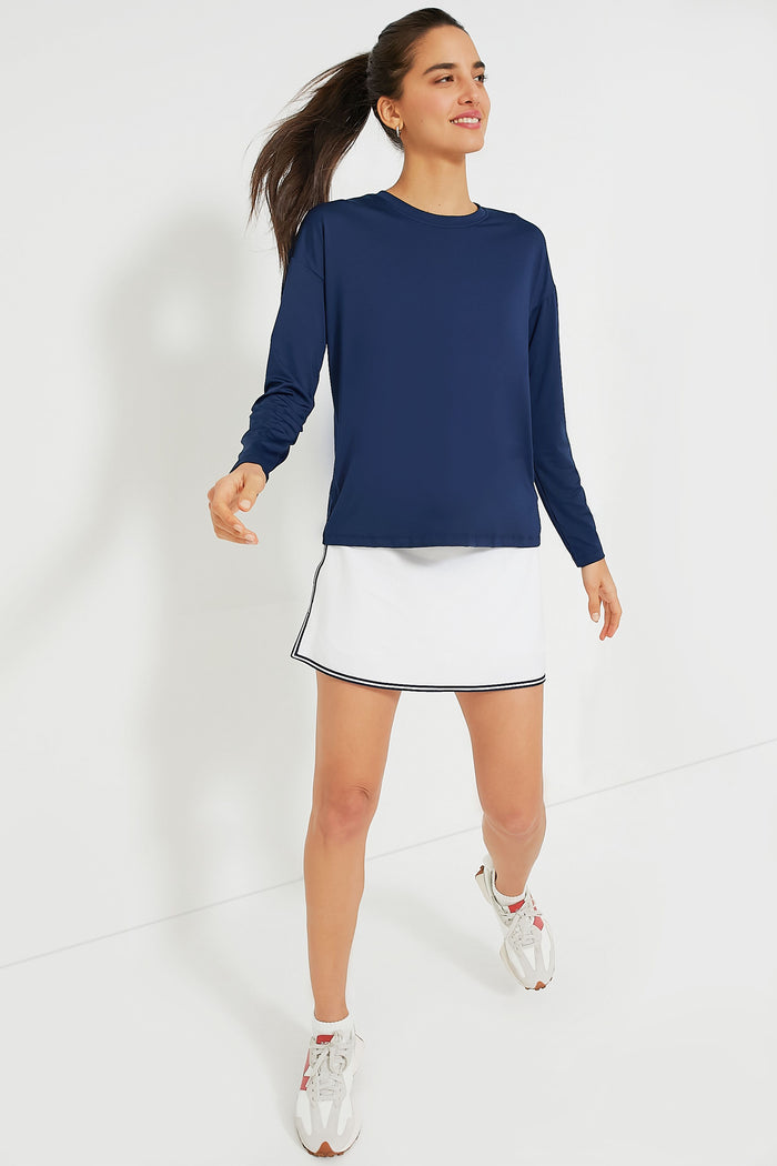 Navy Long Sleeve Performance Jersey Ryan Boyfriend Tee