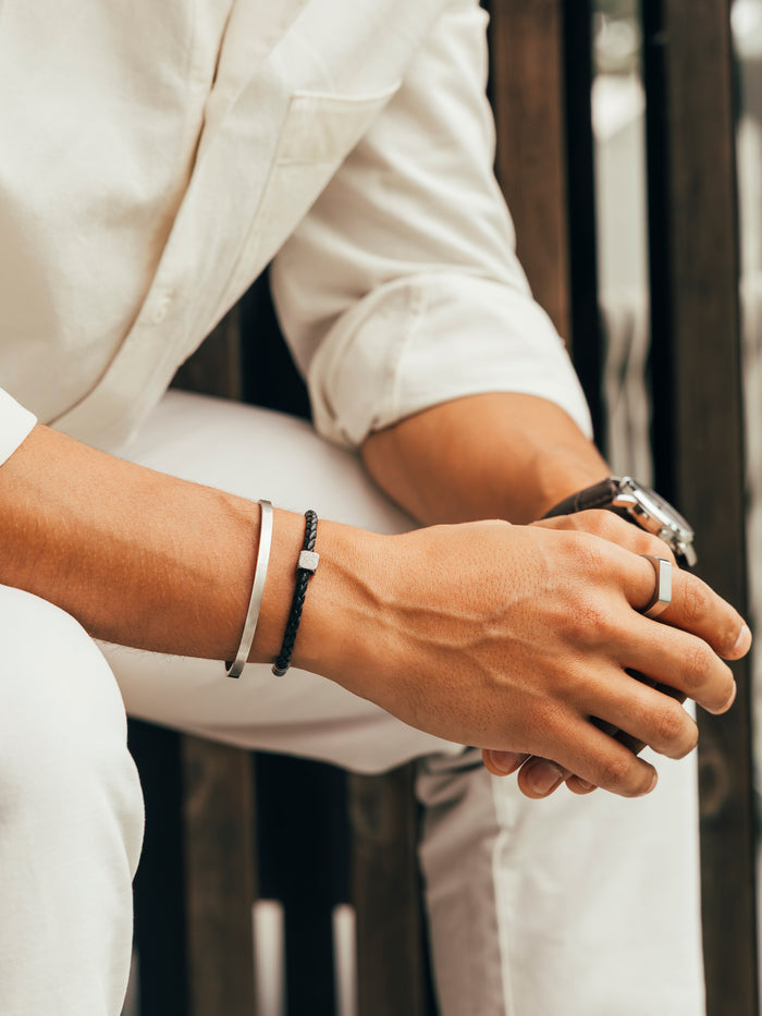 Note One Men Silver Textured - OAMM5104SS