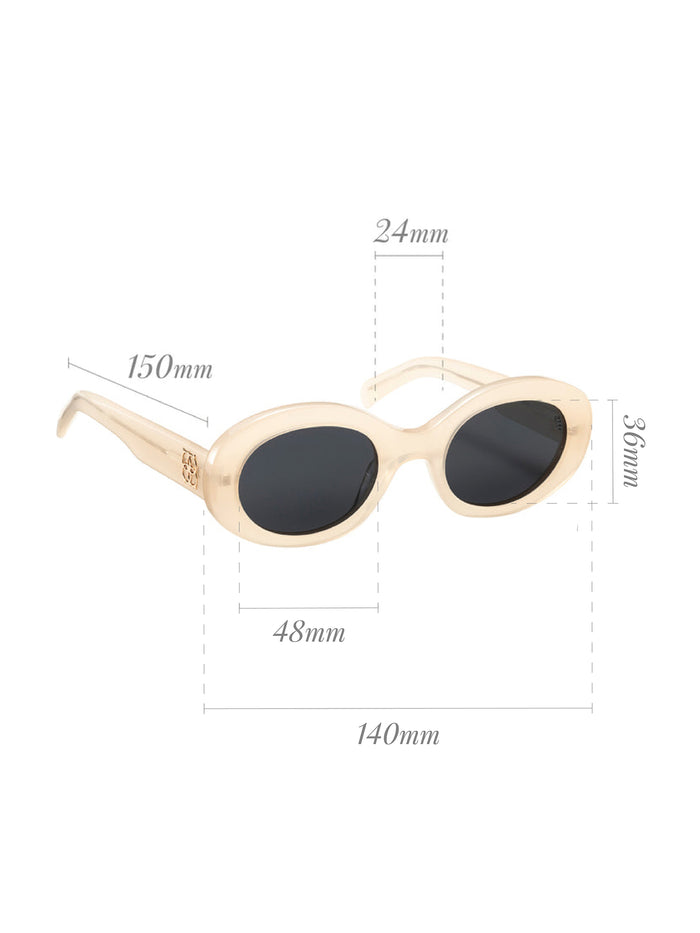 Óculos de Sol One Dolce Small Branco