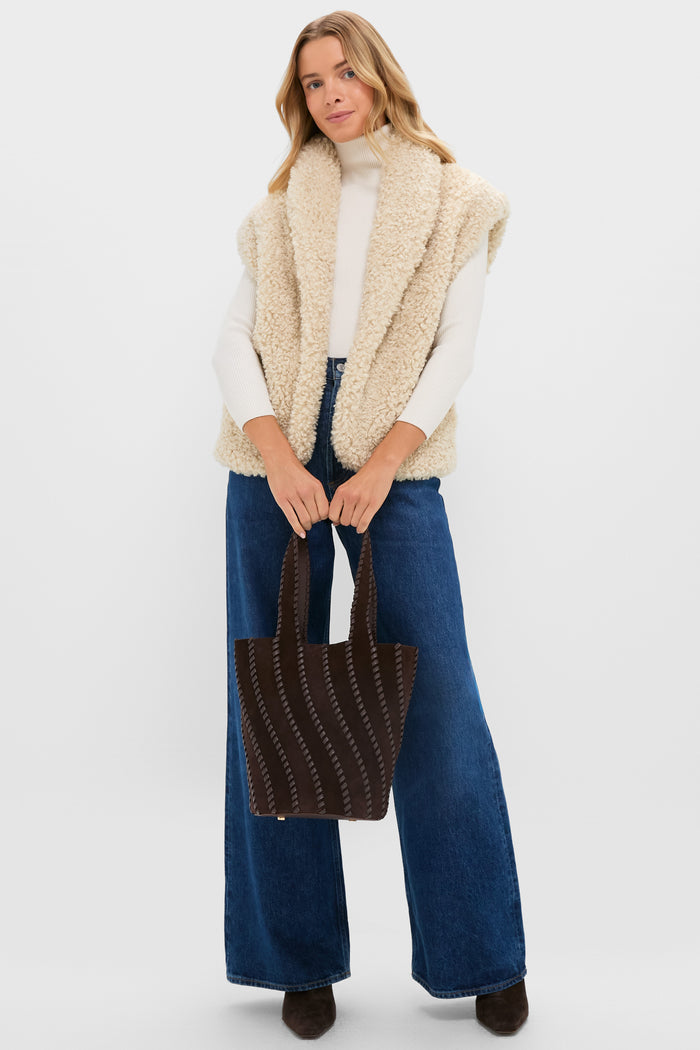 Oversized Aspen Sherpa Vest