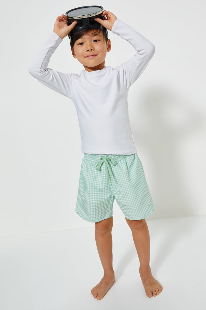 Palm Gingham Boardie