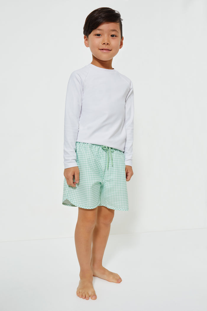 Palm Gingham Boardie