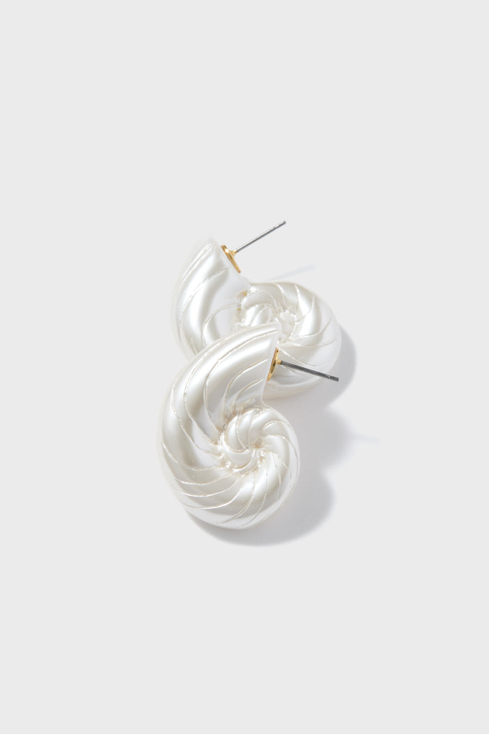 Pearl Nautilus Earrings