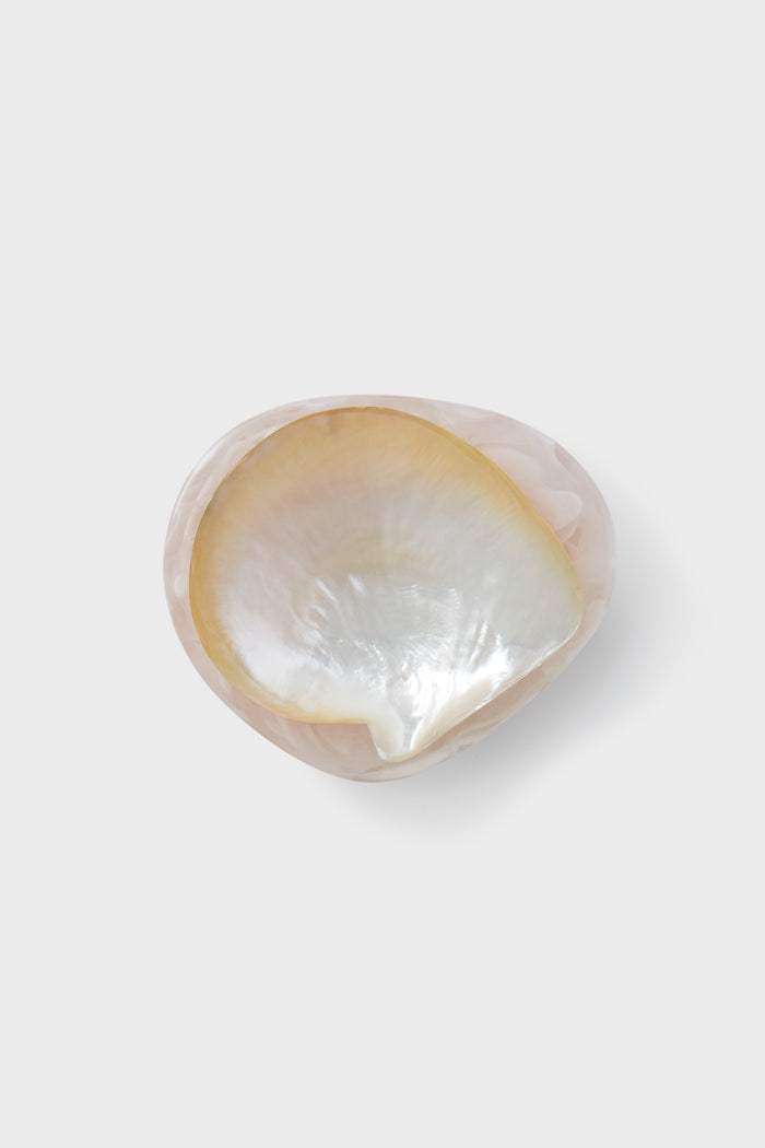 Pearl White Small Round Caviar Dish