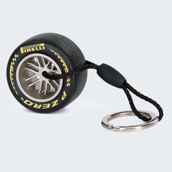 Pirelli Soft Tire Keychain Yellow