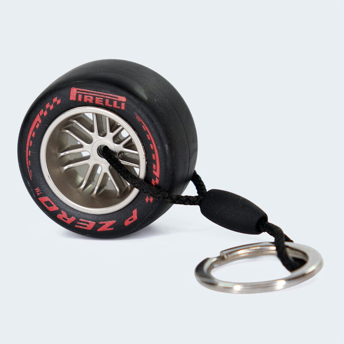 Pirelli Super Soft Tire Keychain Red