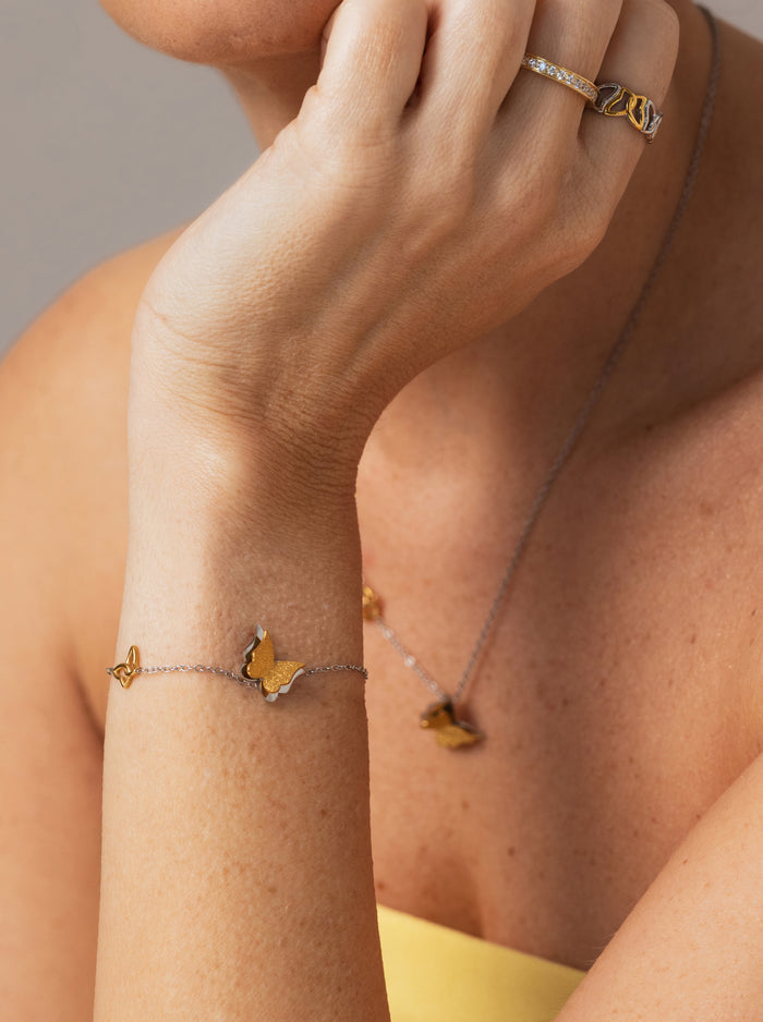 Pulseira One Butterfly Duo - OJBB01SG