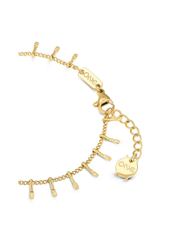 Pulseira One Senhora Tiny Drops Gold - OJBA66G