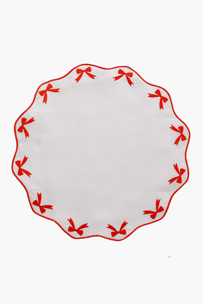Red Bow Placemat