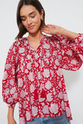 Red Zinnia Charlie Top