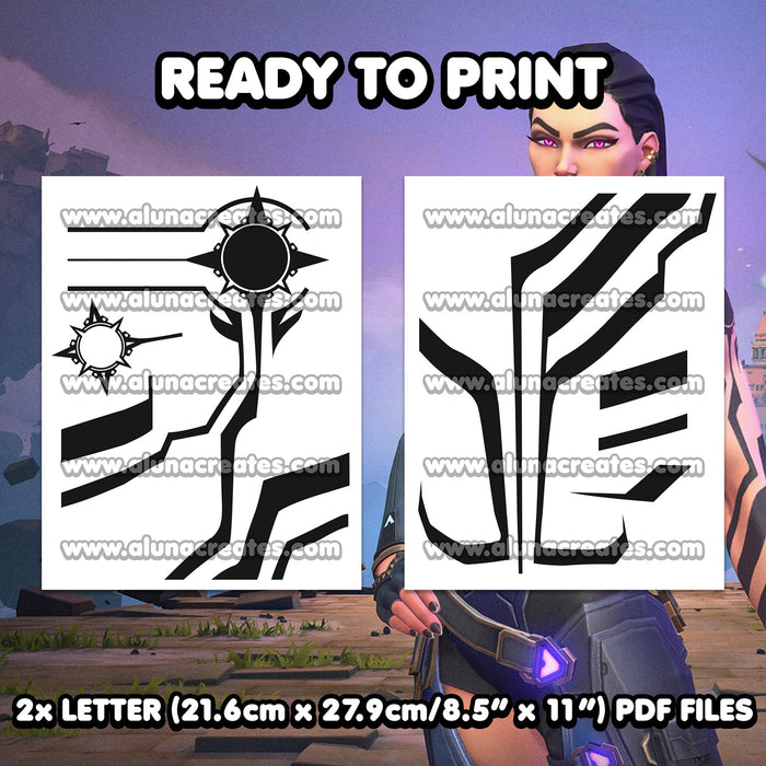 Reyna - Valorant | READY TO PRINT .PDF TATTOOS | FULL SET - AlunaCreates