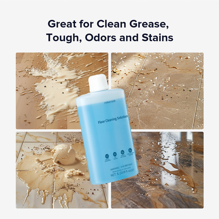 Roborock Floor Cleaning Solution Compatible Robot Vacuum Cleaners with Mopping and Wet & Dry Vacuum, 1L, 33.8 Fl. OZ