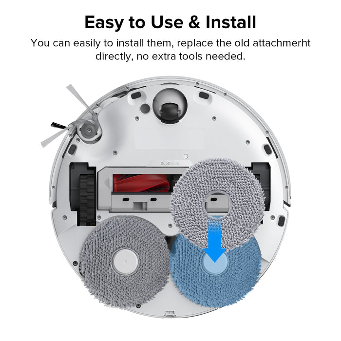 Roborock Mop Cloth*4pcs for Qrevo Curv Series and Qrevo Edge Series (Not compatible with CurvX)
