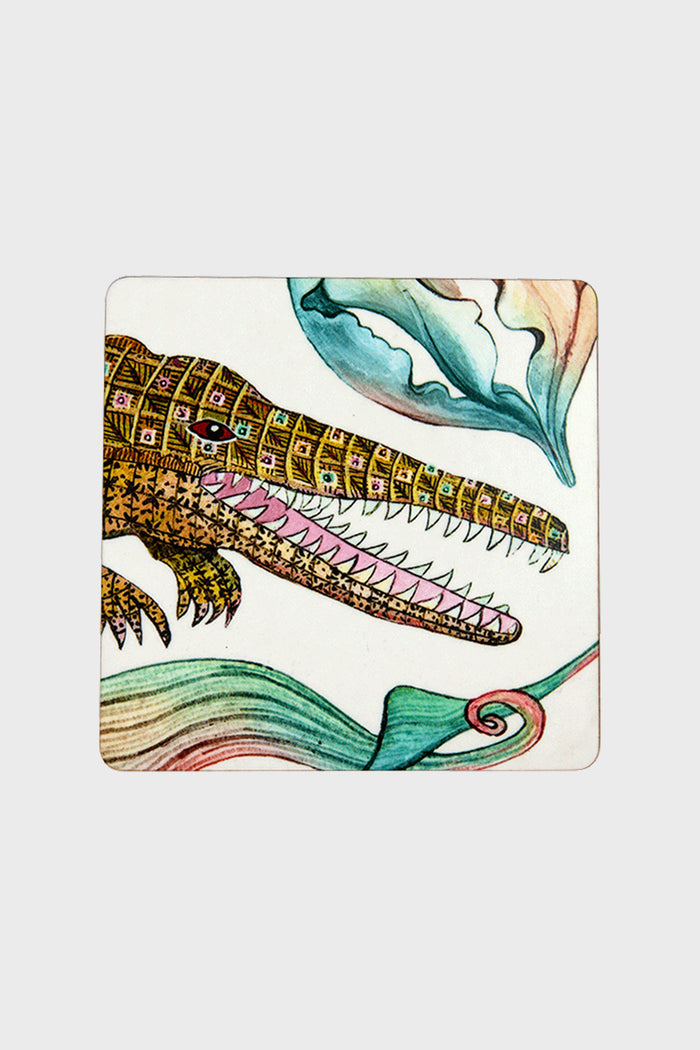 Sandstone Flame Lily Crocodile Coasters
