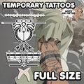 Scar - Fullmetal Alchemist | Temporary Tattoos | FULL SET - AlunaCreates