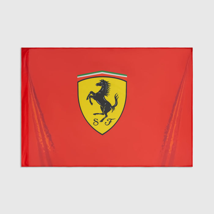 Scuderia Ferrari F1 Shield Logo Flag Red