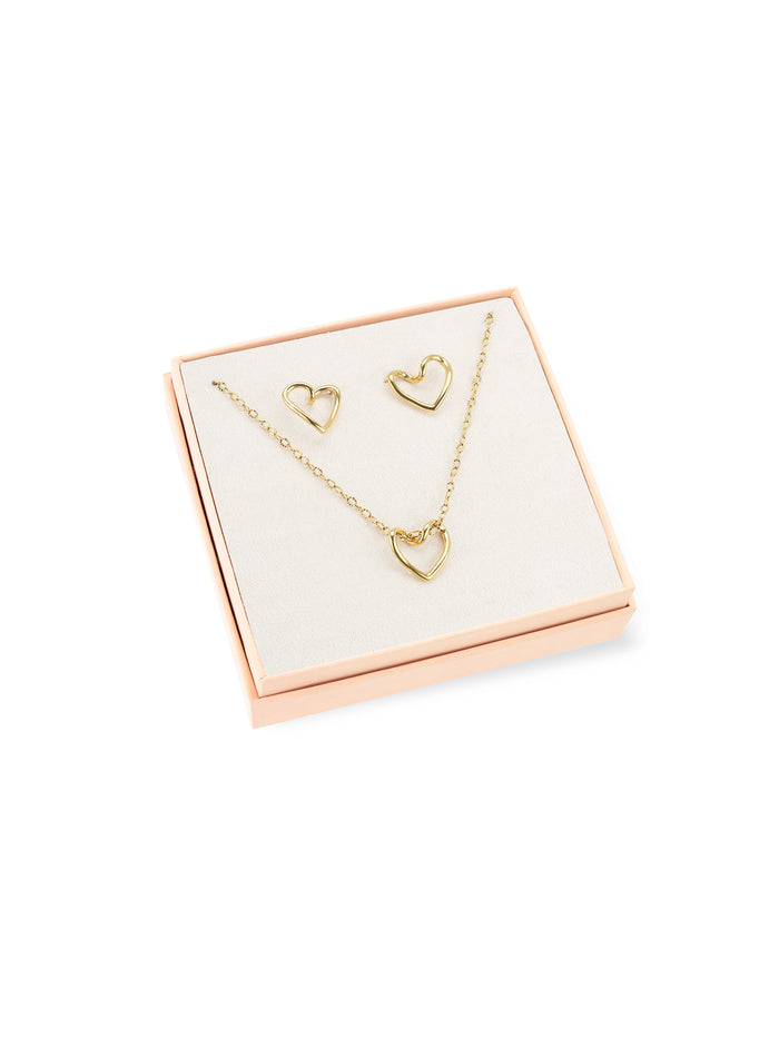 Set Colar & Brincos One Senhora Amour Gold - OJSET22G