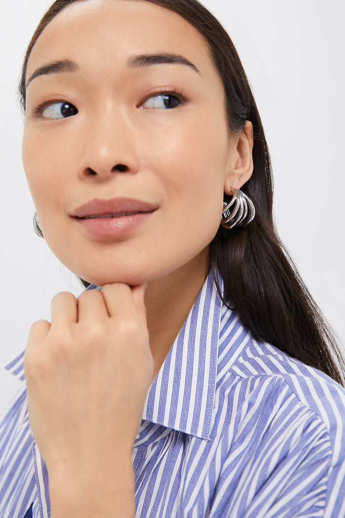 Silver Sonoma Hoop Earrings