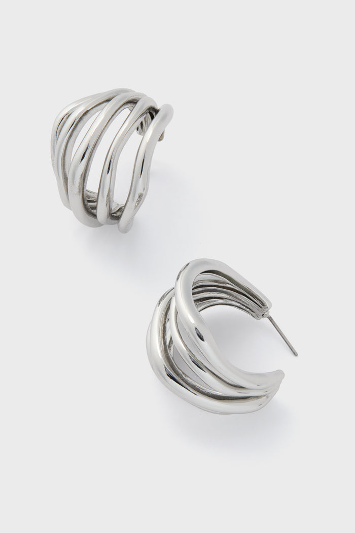 Silver Sonoma Hoop Earrings