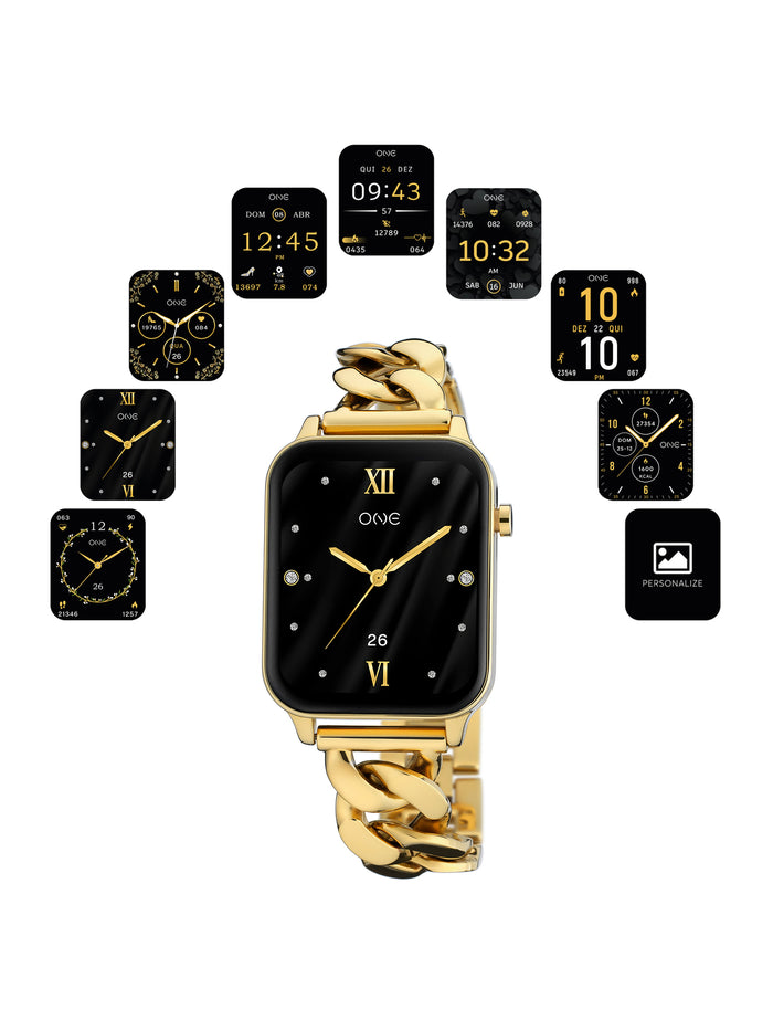 Smartwatch One Frame Gold Links
