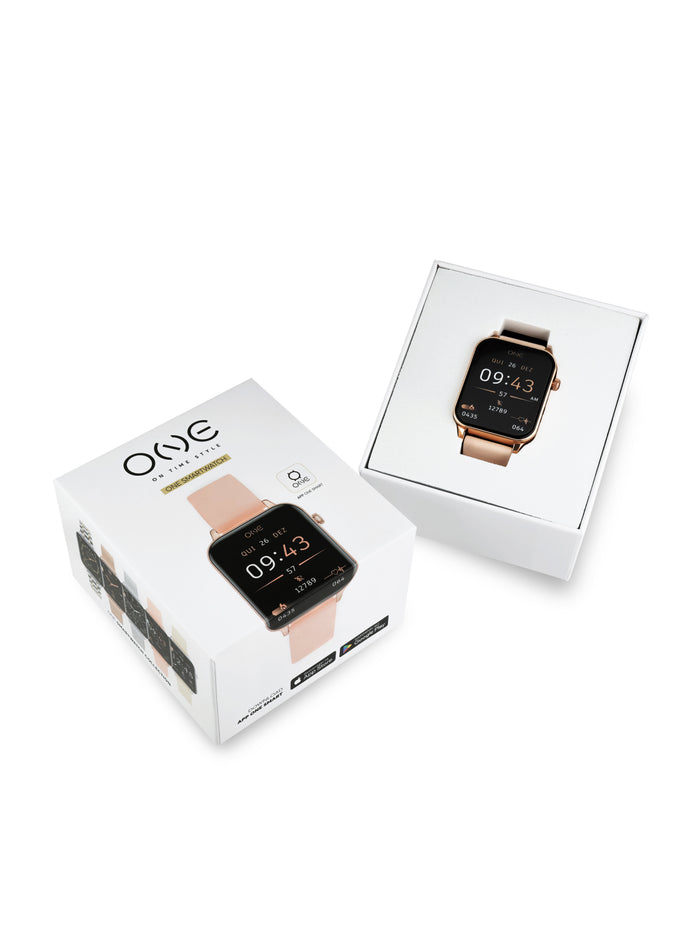 Smartwatch One Frame Rosegold Silicone