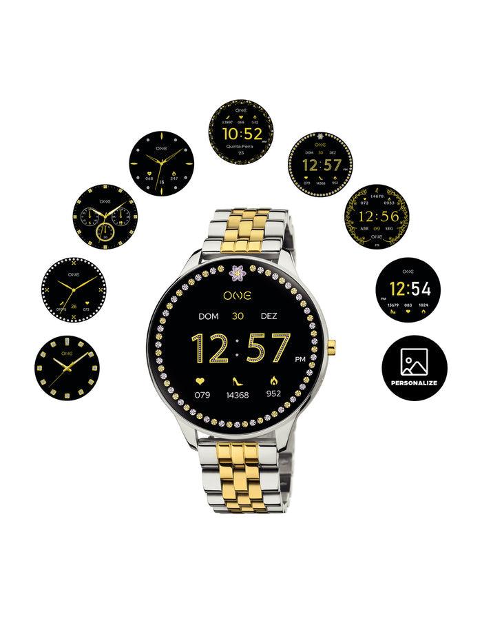 Smartwatch One Slim Bicolor Links - OSW4191BL61L