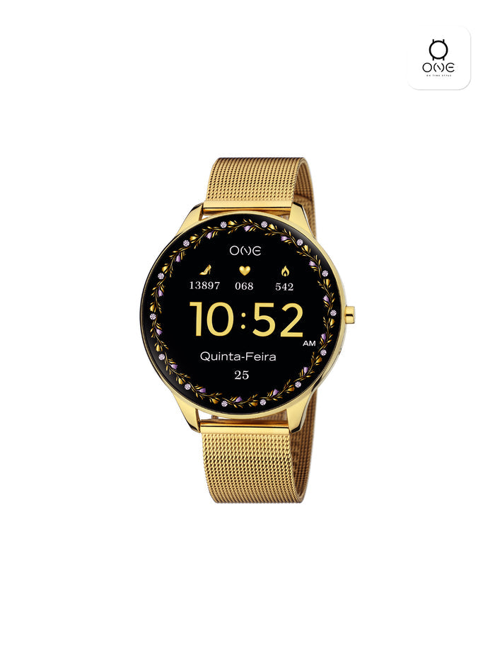 Smartwatch One Slim Gold Mesh - OSW4191GM61L