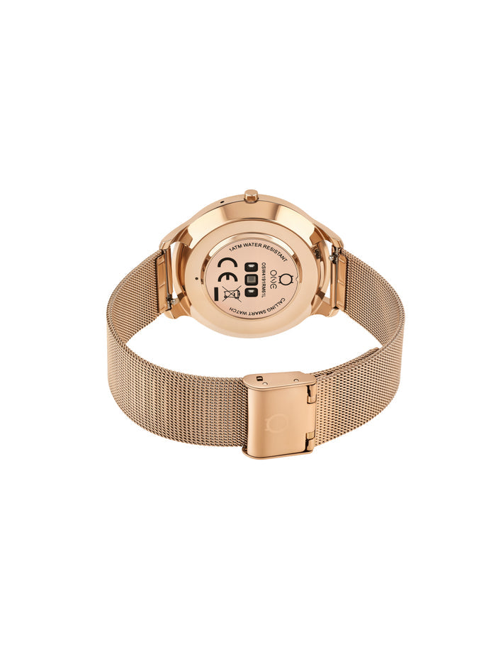 Smartwatch One Slim Rosegold Mesh