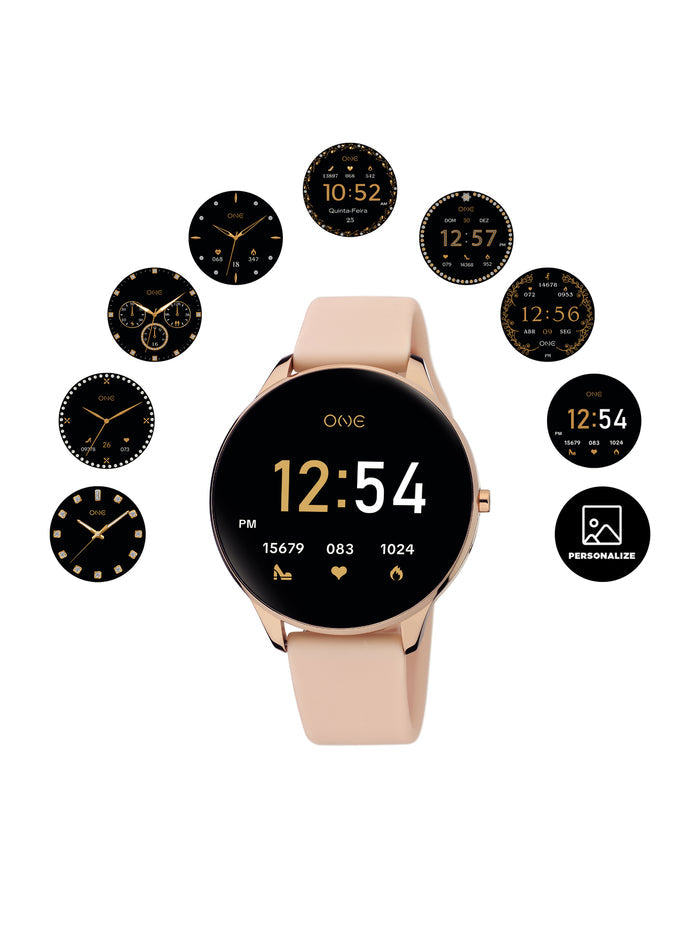 Smartwatch One Slim Rose Gold Silicone - OSW4191RS61L