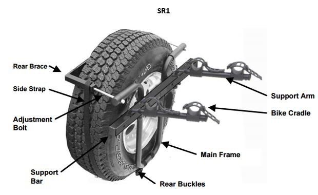 SR1 SUPPORT ARM Hollywood Racks Accessories
