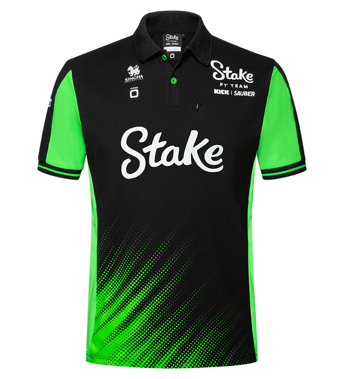Stake F1 Kick Sauber Team Polo Shirt 2025 Black