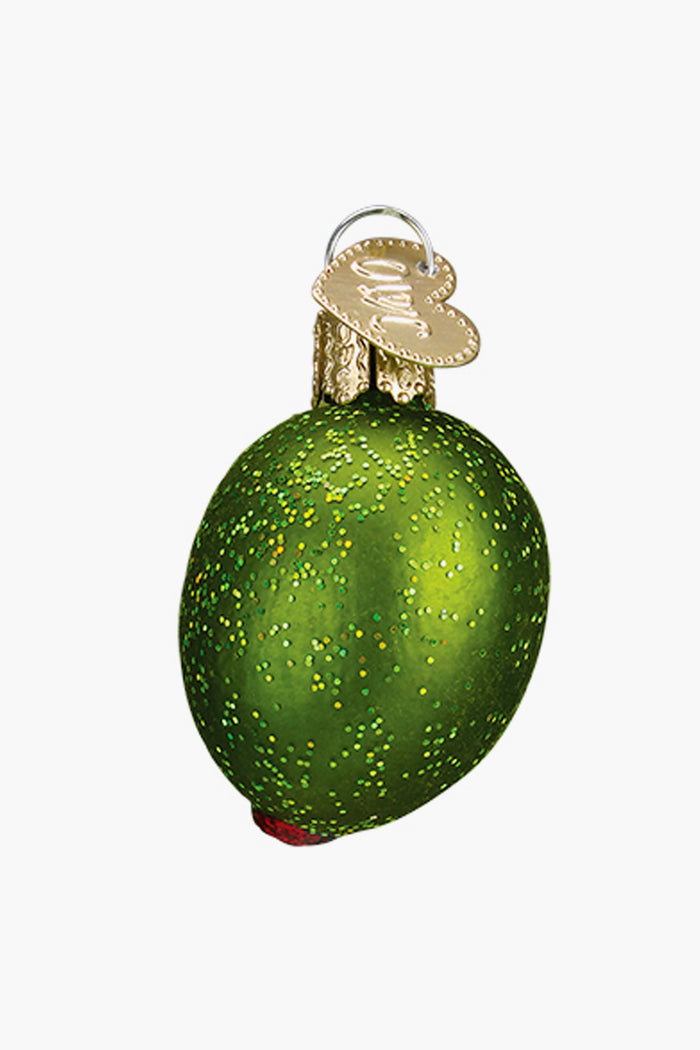 Stuffed Green Olive Ornament