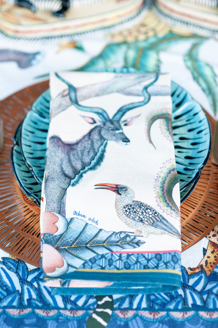 Tanzanite Pangolin Park Tea Towel