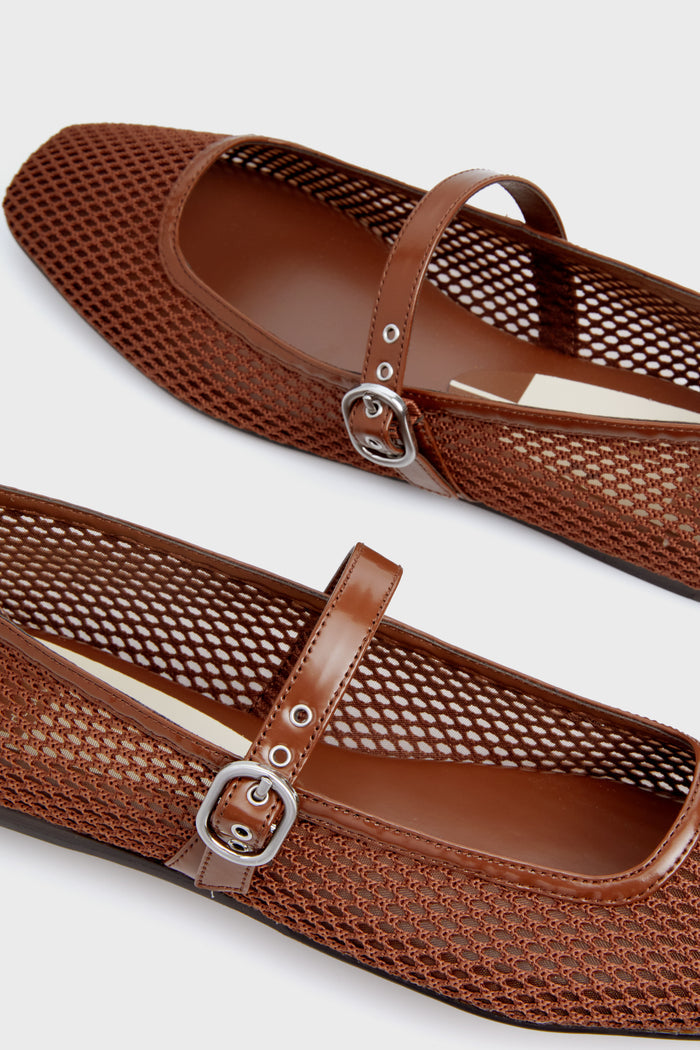 Toffee Rodini Mesh Flats