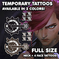 Vi - Arcane | Temporary Tattoos | AlunaCreates